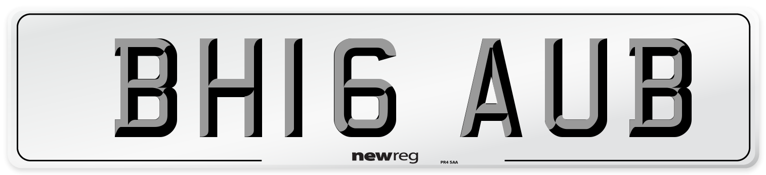 BH16 AUB Number Plate from New Reg